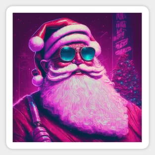 Santa Claus Goes to Vegas Sticker